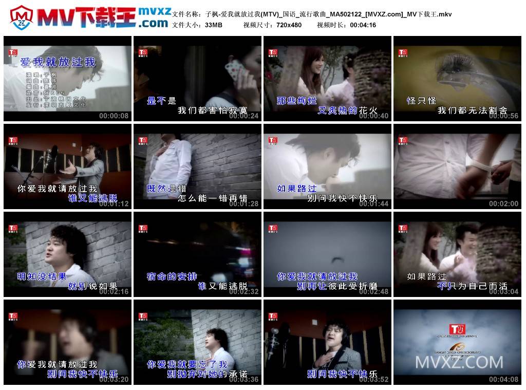 子枫-爱我就放过我(MTV)_国语_流行歌曲_MA502122